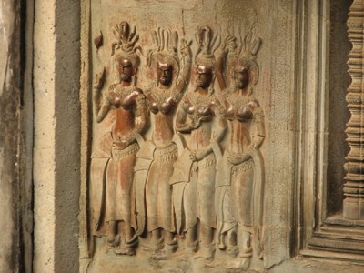 Bas relief of dancers