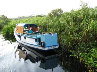 Boat docked for the night