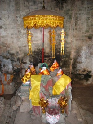 Buddhist shrine at central tower chamber