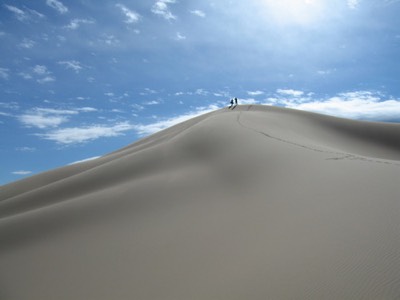 Climbing dunes