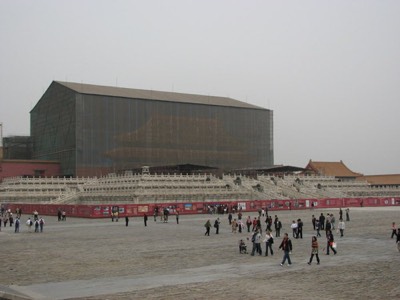 Construction at the forbidden city