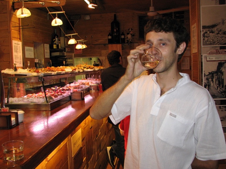 Cousin alvaro at tapas bar
