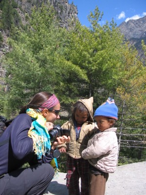 Entertaining kids with a digital camera