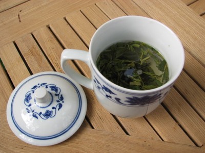 Famous longjing green tea