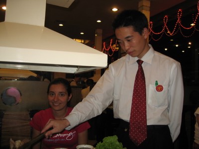 First meal in china