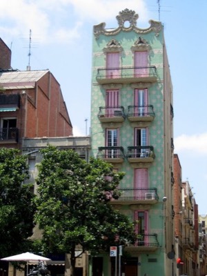 Funky building in barcelona