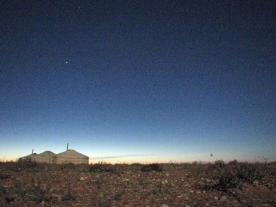 Ger at night