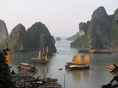 Halong bay boats