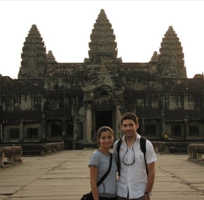 In front of angkor wat