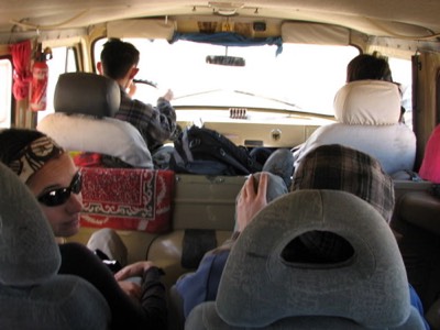 In van