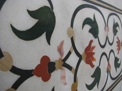 Inlaid marble of taj