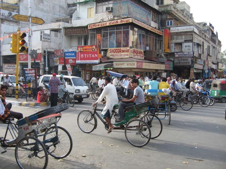 Intersection in old delhi