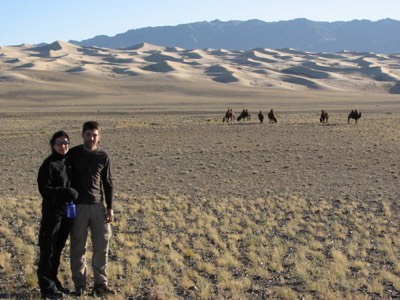 Joe and penny at sand dunes