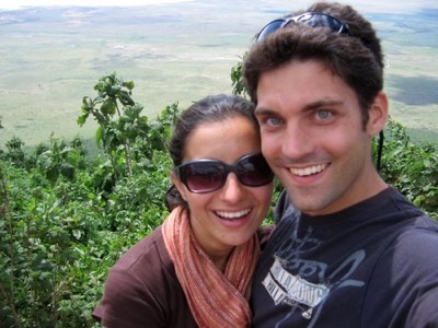 Joe and penny at the ngorongoro crater
