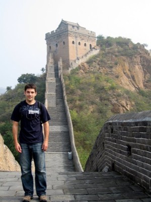 Joe at restored section
