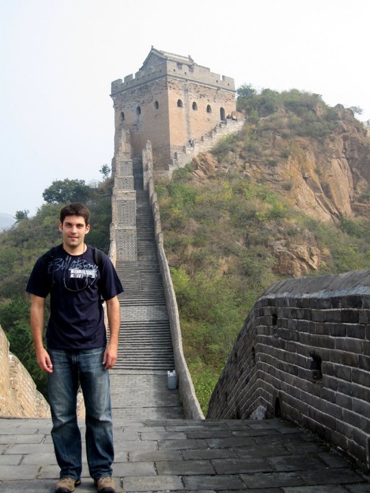 Joe at restored section