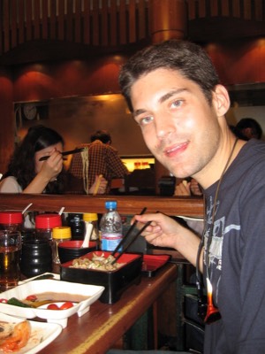 Joe eating while sick