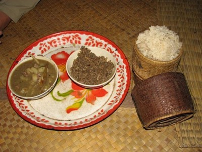 Katang food and sticky rice