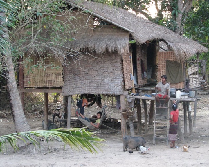 Laos hilltribe home