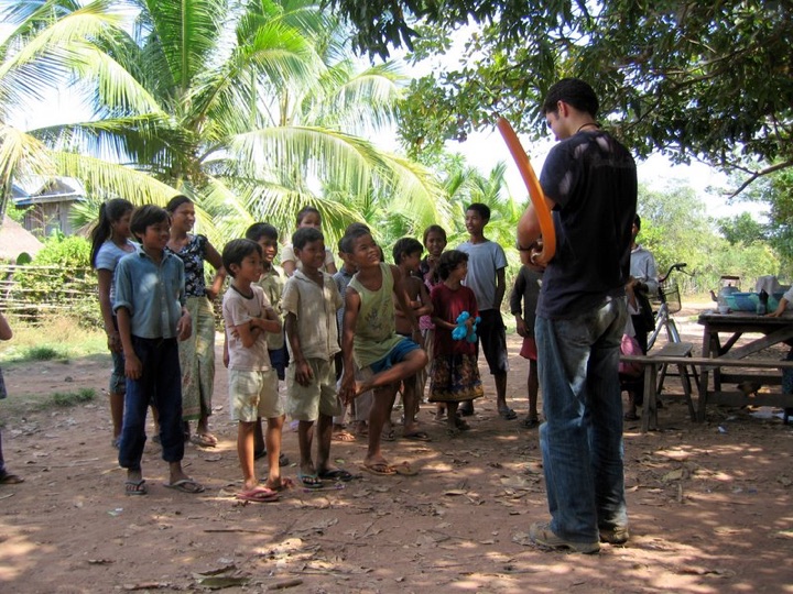 Making balloons in chaeb village