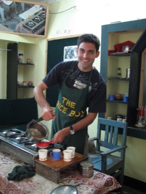 Making chai
