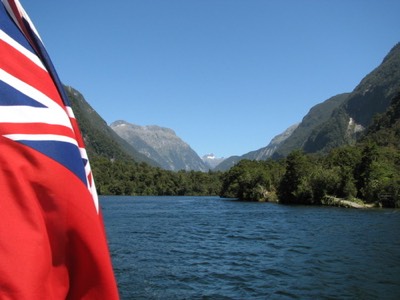 Milford sound from boat