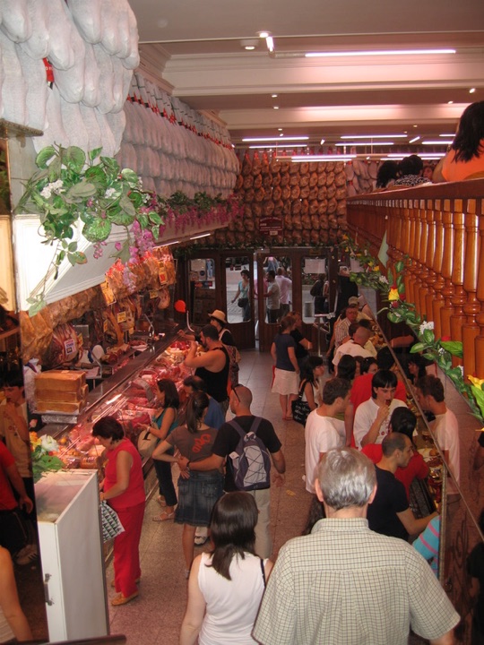 Museo del jamon 2 walls of hams 2