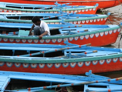 Parked boats
