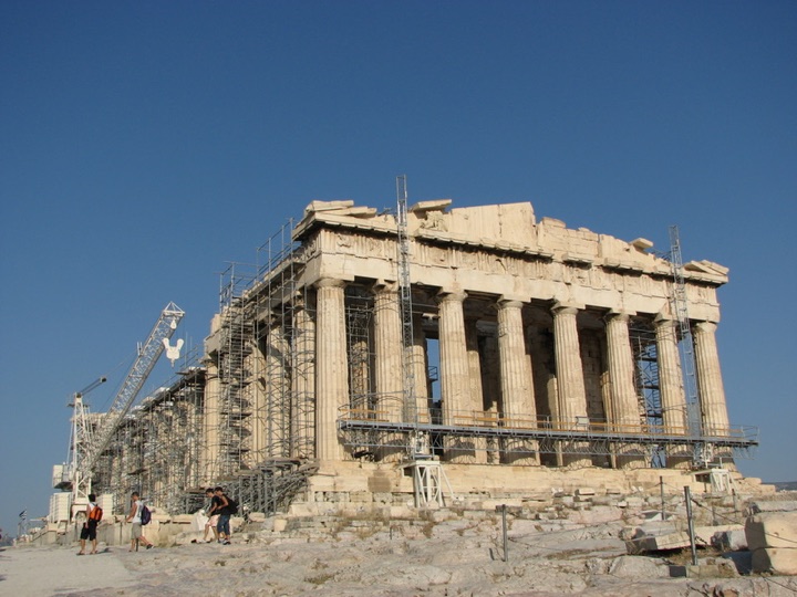 Parthenon is under construction