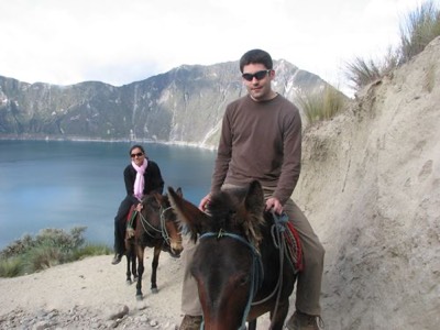Penny and Joe ride back up