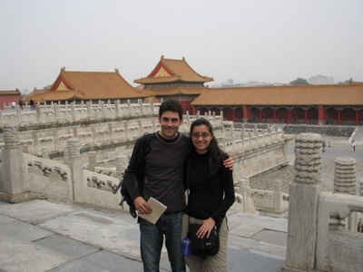Penny and joe at the forbidden city