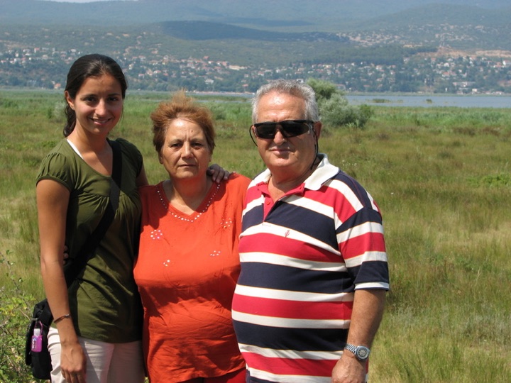 Posing at the serbian border