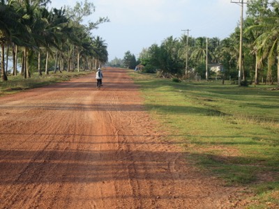 Red dirt coastal road