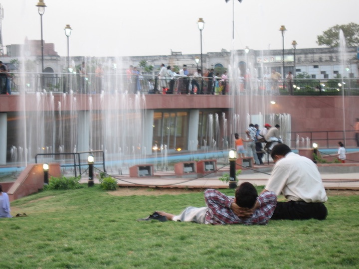 Relaxing at connaught place