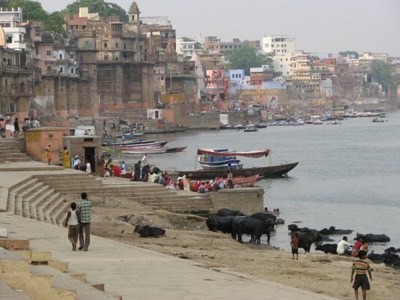 Riverside ganges and ghats