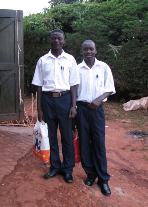 Sam and ronald off to school