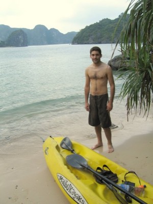 Secluded beach