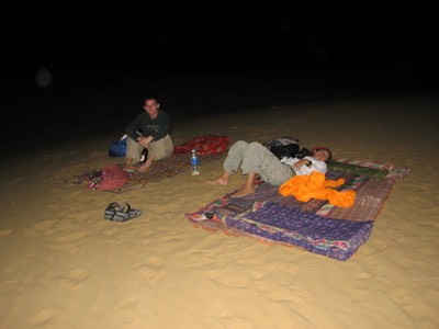 Sleeping on the dunes
