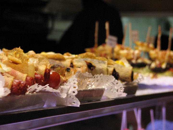 Tapas bar selection