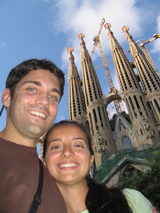 Us and sagrada familia cathedral