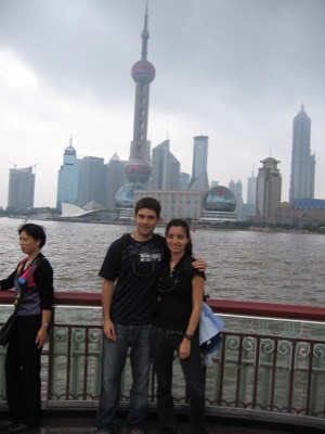 Us on the bund in shanghai