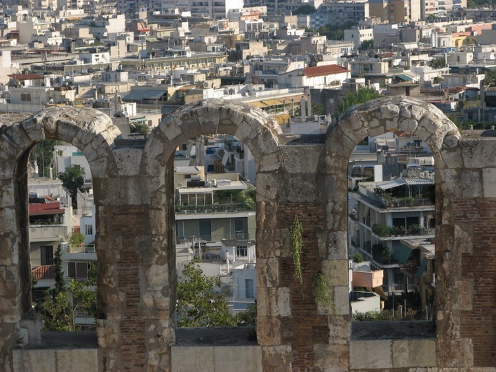 View of athens from acropolis 2