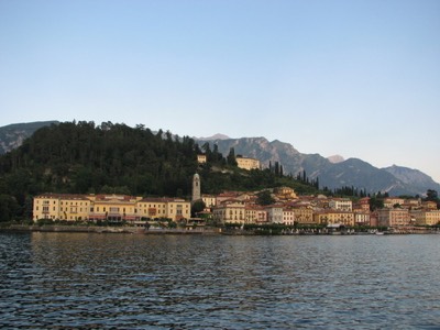 View of bellagio from ferry