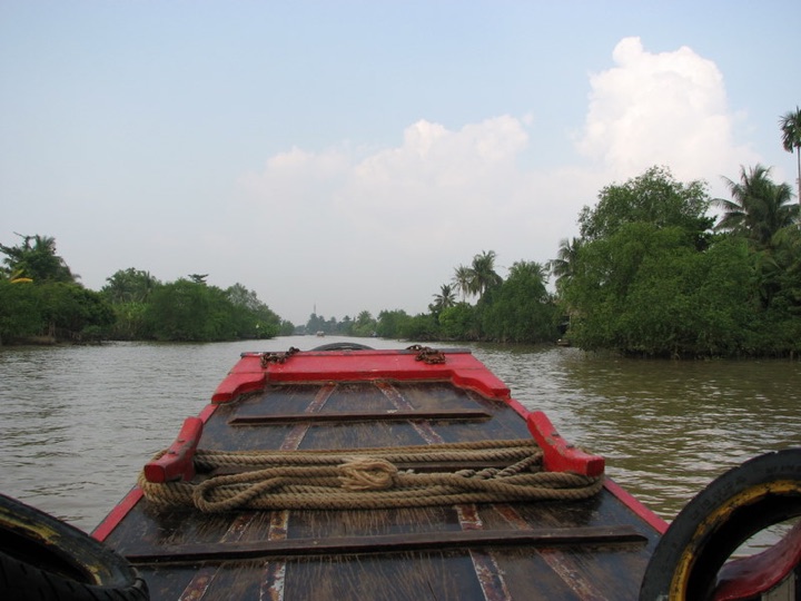 View of mekong from boat